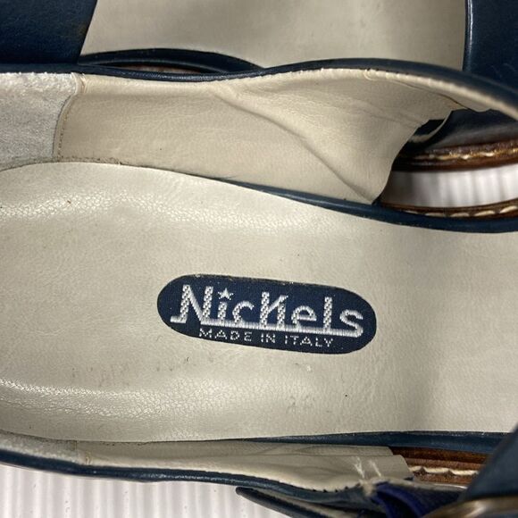Nickels leather Sandals Made in Italy size 9AA - Picture 4 of 9